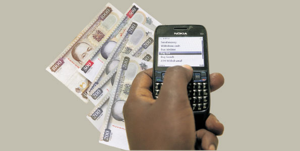 MOBILE MONEY TRANSACTION INCREASED BY 1.3 TRILLION IN 2013.