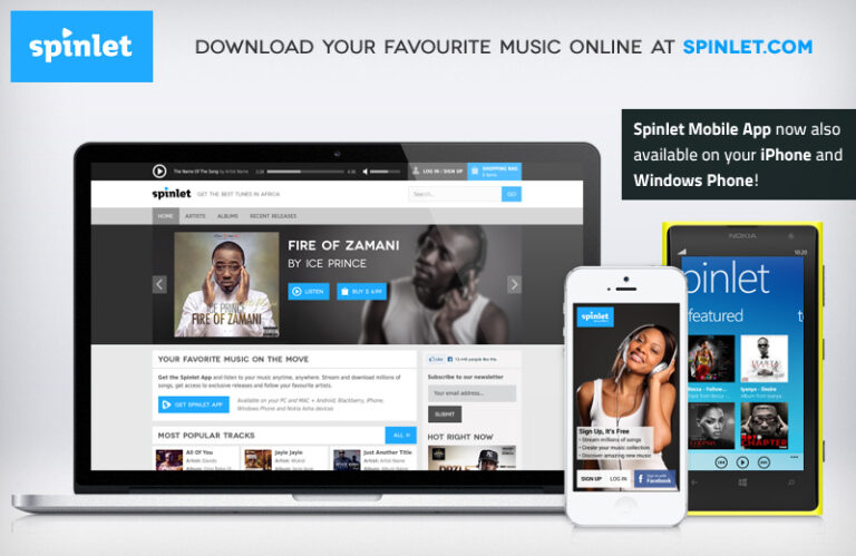 Spinlet Launches Music Download Site | Updates Its Mobile Apps UI