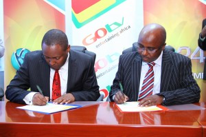 Signing the Xmas promo partnership