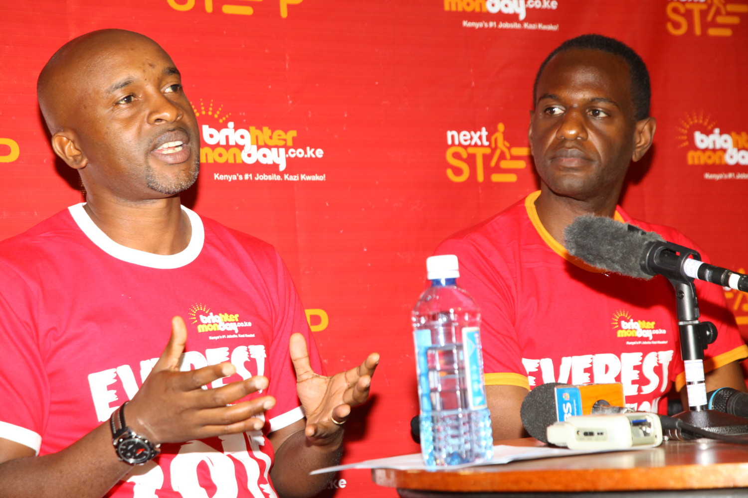 Robert Kimani BrighterMonday GM with Steve Obayi the first kenyan to climb mount (3)