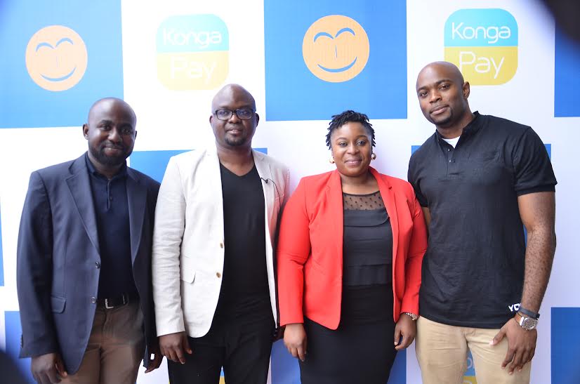 Olayemi Jinadu, V.P Payment and Digital Goods Konga.com, Shola Adekoya, CEO Konga.com, Mayowa Adebayo, Director Customer Experience and Marketing Konga.com, JR Kanu, Associate Director Payment and Digital goods