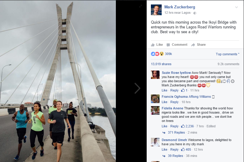 Mark Zuckerberg Run