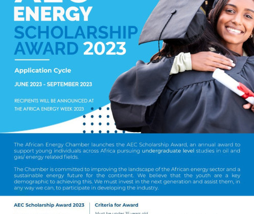 The African Energy Chamber launches its 2023 Energy Scholarship Award to expand the participation of youth in energy
